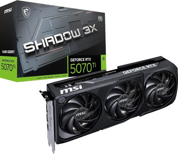 MSI GeForce RTX 5070 Ti 16G Shadow 3X OC | 16GB GDDR7 | V531-085R | Blackwell Architektur | Triple-Fan