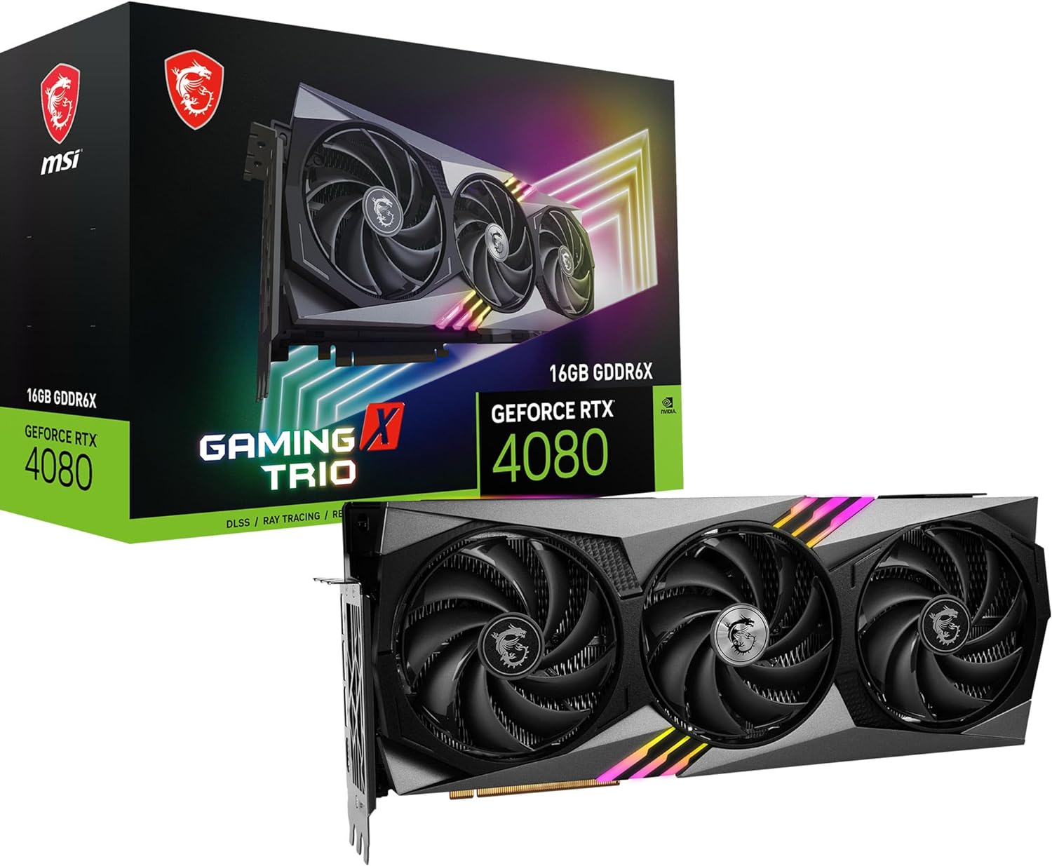 71aytYjILTL._AC_SL1500.jpg MSI GeForce RTX 4080 16GB Gaming X Trio Grafikkarte (4719072965440) – Bild 1