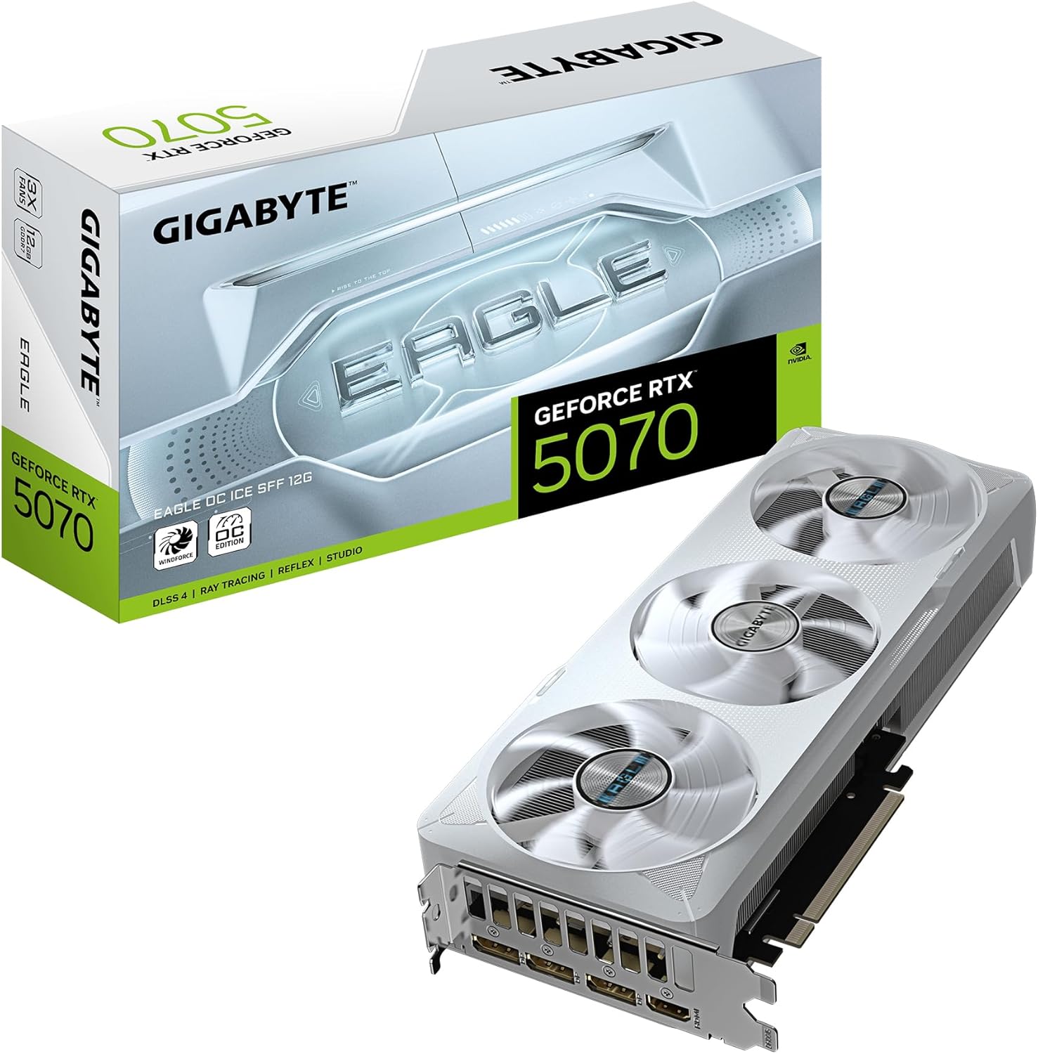 71lN5yrIYwL._AC_SL1500.jpg Gigabyte GeForce RTX 5070 Eagle OC Ice SFF 12G | GV-N5070EAGLEOC ICE-12GD | 12GB GDDR7 | PCIe 5.0 | WINDFORCE – Bild 1