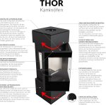 KRATKI Thor Kaminofen – 8 kW – Moderner Design-Kamin mit Panoramablick – Energieeffizient – Acumotte-Speichertechnik – Für Eck-Installation geeignet – Bild 6