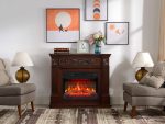 Artiflame Toscana AF23BS Elektrokamin – 1800 Watt – Freistehender Heizkamin mit täuschend echtem LED-Flammeneffekt & Knister-Sound – Inklusive Fernbedienung – Für Räume bis 30 m² – Bild 4