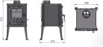 Guca Iskra Kaminofen – 6 kW – Massiver Guss-Ofen im Antik-Design – Energieeffizienzklasse A+ – 85,6 % Wirkungsgrad – Für Holz & Briketts – Bild 6