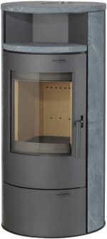 Thermia Munich V3 Kaminofen – 7 kW – Naturstein-Verkleidung aus Speckstein – Mit automatischer Verbrennungsluftregelung – Dauerbrand-Funktion – Bild 3