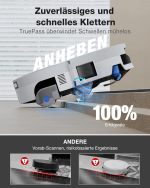 ECOVACS Deebot X12 Serie Saug- und Wischroboter mit FocusJet Fleckenvorlösung, OZMO Roller 3.0 und AIVI 3D 4.0 Hinderniserkennung – Bild 8