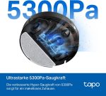 Tapo RV30 Max Plus Saug- und Wischroboter mit automatischer Absaugstation, 5.300 Pa Saugkraft und LiDAR+IMU-Dual-Navigation – Bild 4