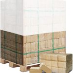 Kiefernholzbriketts (100 % Kiefer) auf Palette – 480 kg – Premium-Brennstoff für Kamin, Ofen, Grill & Smoker