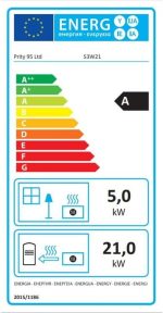 Prity S3 W21 Wasserführender Kaminofen – 21,5 kW – Zentralheizungs-Anschluss mit integriertem 29-Liter-Wassertaschen-Boiler – Effiziente Heizlösung für bis zu 215 m² – Robustes Stahl-Design in Beige/Schwarz – Bild 6