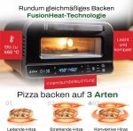 GIU Falò Elektro-Pizzaofen – 450°C Profi-Heißluftofen – „Pizzaiolo Set“ inklusive Zubehör – FusionHeat-Technologie – Neapolitanische Pizza in 2 Minuten – Mit Pyrolyse-Selbstreinigung – Bild 4