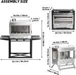 POMOLY Dweller Ultra 3 Edelstahl-Zeltofen – Tragbarer Camping-Heizofen mit Lagerungssockel – Bild 2