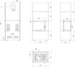 KRATKI Simple Box Kamin – 8 kW – Moderner Eck-Kaminbausatz – Weißes Stahldesign – 2-seitige Panoramascheibe – Energieeffizienzklasse A – Schnelle Montage – Bild 6