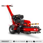 SCHORR Grabenfräse RR600GF Kabelfräse 12,4PS 420ccm E-Start Schachtfräse – Bild 2