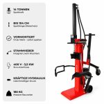 SCHORR Holzspalter 14t HS-14E PRO Elektro 400V Spalter stehend inkl. Stammheber – Bild 2