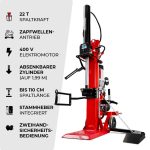 SCHORR Holzspalter 22t HS-22PE PRO Zapfwelle + Elektro 400V Spalter stehend inkl. Stammheber – Bild 2
