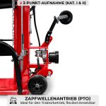 SCHORR Holzspalter 22t HS-22P PRO Zapfwelle Spalter stehend inkl. Stammheber – Bild 8