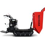 SCHORR Minidumper RR500DHKA2 PRO 500kg Mulde mit Kipphydraulik und Mitfahrplattform 9,2 PS Motor Raupendumper – Bild 4