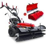 SCHORR RR1000KB Motorbesen inkl. Schneeschild und Auffangbehälter Kehrmaschine Benzin
