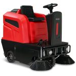 SCHORR Akku Aufsitzkehrmaschine RR80KM 80 Liter Kehrmaschine 1250mm Kehrbreite – Bild 9