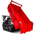 SCHORR Minidumper 1000kg RR1000DHKB PRO Raupendumper Flachmulde Kiste Benzindumper