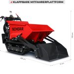 SCHORR Minidumper RR500DHKAS PRO [Selbstlader] 500kg Raupendumper Mulde Schaufeldumper – Bild 3