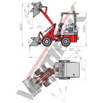 Radlader 807 Classic Hoflader, 600 kg Hubkraft, Euro-Aufnahme, Diesel – Bild 5