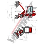Radlader "810S Plus", Hoflader mit Vollkabine und 900 kg Hubkraft – Bild 8