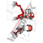 Teleskopradlader "811T Plus" Hoflader, 1000 kg Hubkraft, Euro-Aufnahme – Bild 12
