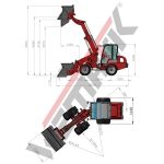 Teleskopradlader "815T Plus" Hoflader, 50 PS Yanmar Motor, 1500 kg Hubkraft – Bild 7