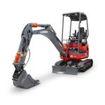Minibagger "Titan 16", 1700 kg Gesamtgewicht, 11,8 kW, Teleskop-Fahrwerk