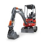 Minibagger "Titan 16", 1700 kg Gesamtgewicht, 11,8 kW, Teleskop-Fahrwerk – Bild 11