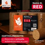 HEIZFUXX Nestro XL Hartholz-Briketts – 960 kg Palette (96 x 10 kg Packungen) – Premium-Brennstoff für Kamin, Ofen & Heizkessel – Hoher Energiegehalt – Bild 2