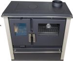 Nana IF Verso CS Plus Küchenherd – 7,7 kW – Multifunktionaler Holzofen mit Backfach & Kochfläche – Energieeffizienzklasse A+ – Elfenbeinfarbenes Design – Umweltfreundlich – Bild 4