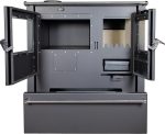 Nana IF „Verso CS Plus“ Küchenherd – 7,7 kW – Freistehender Kaminofen mit Backfach & Kochplatte – Energieeffizienzklasse A+ – Umweltfreundlich (EcoDesign 2022) – Modernes Design in Schwarz – Bild 3