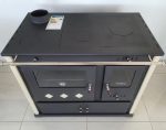 Prometey Practik Lux Holzofen – 9,5 kW – Mit Backofen (links) & Kochfeld – Beige – Autarke Heiz- & Kochlösung für Haus & Ferienhaus – Bild 4
