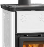 La Nordica Emiliana freistehender Kaminofen – 6,5 kW, weiße Majolika – Bild 3