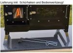 ECOfoxx „Rosalie“ Outdoor-Küchenherd – Mobiler Holzofen für Garten & Camping – Mit Backfach & Kochplatte – Kompakt & Transportabel – Robustes Emaille-Design – Bild 5