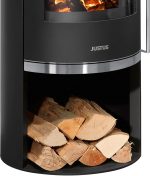 Justus Faro 2.0 Holz- & Kohleofen – 6 kW, Speckstein-Abdeckplatte, Modernes, freistehendes Design – Bild 3