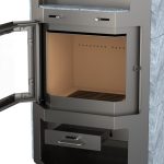 Thermia Bali Max Freistehender Kaminofen – Naturstein Grau, 8,5 kW – Bild 4
