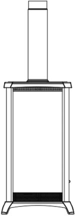 La Nordica Gemma Elegance Kaminofen – 6 kW – Kompakter Design-Kamin mit edler Majolika-Verkleidung – Bordeaux – Hocheffizient & emissionsarm – Bild 4