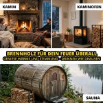 Buchen-Brennholz (300 kg) – Kammergetrocknetes Hartholz – Scheitlänge 25 cm – 10er-Set à 30 kg – Perfekt für Grill, Pizzaofen, Smoker & Kamin – Bild 5