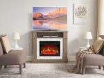 ArtiFlame For Living AF23BS G Elektrokamin – Eiche Grau, 1,8 kW – Bild 2