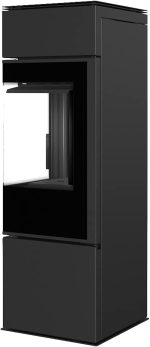 KRATKI Thor Kaminofen – 8 kW – Moderner Design-Kamin mit Eck-Panoramasicht – Energieeffizienzklasse A+ – Acumotte-Speichertechnik – Ideal für Eck-Installationen – Bild 3