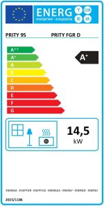 KOMIRO Prity FGR Holzofen & Backofen – 14,5 kW freistehender Herd mit Konstruktion aus legiertem Stahl [Energieklasse A+] – Bild 9