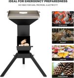 Stanbroil 3-in-1 Raketenofen – Outdoor-Campingkocher für Holz mit Grillrost und Kochplatte – Bild 3