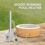 ECOPOOLTECH Pellet-Poolheizer – Effizientes, holzbefeuertes Outdoor-Heizsystem – Mit korrosionsbeständiger Titan-Heizspirale – Ideal für Hot Tubs, Whirlpools & kleine Pools – Inklusive Umwälzpumpe – Bild 5