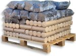 500 kg Mischpalette: 250 kg Nestro Holzbriketts + 250 kg Torfbriketts – Die ideale Brennstoff-Kombination für Kamin, Ofen & Heizung – Energie Kienbacher