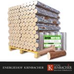 Energie Kienbacher Premium Nestro Hartholz-Briketts – Buche und/oder Eiche, runde Öko-Briketts ohne Zugloch (400 kg bis 1000 kg Großgebinde) – Bild 5