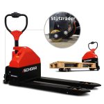 SCHORR Elektro Niederhubwagen RR15NHE3 1500kg mit Stützrädern – Bild 2
