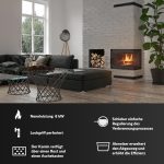 KRATKI Simple 8kW Eck-Kamineinsatz – Moderner Kamin mit beidseitiger Verglasung (BS) – Energieeffizienzklasse A – EcoDesign-konform – Hocheffiziente Verbrennung für offene Wohnkonzepte – Bild 3