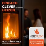 HEIZFUXX Premium Holzpellets (Blau) – 300 kg Palette (20 x 15 kg Säcke) – 6 mm Weichholz-Pellets, ENplus A1 zertifiziert, hoher Heizwert & aschearm – Bild 7