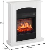ArtiFlame Collins AF18B Freistehender Elektrokamin – 1,8 kW, modernes Eichen-Finish – Bild 7
